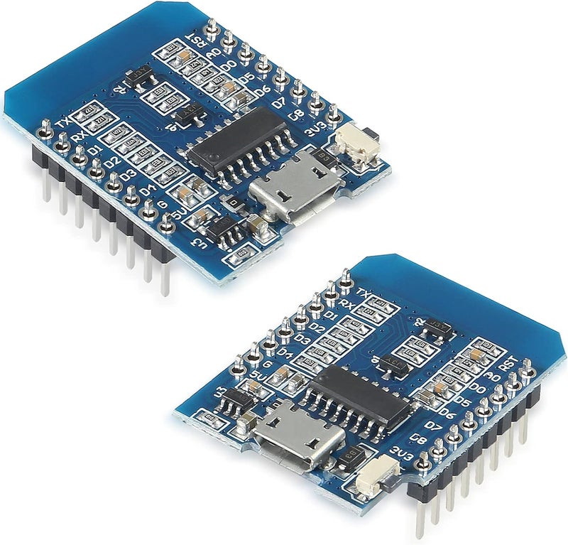 ACEIRMC وحدة NodeMcu Mini D1 ESP8266 ESP-12 ESP-12F Lua 4M بايت WLAN WiFi لوحة تطوير الإنترنت قائمة على ESP8266 ESP-12F لـ Arduino، متوافقة مع WeMos D1 Mini (10 قطع) - Image 3